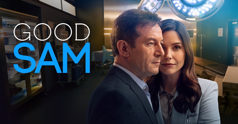 Jason Isaacs and Sophia Bush as Dr. Rob Griffith and Dr. Sam Griffith in Good Sam. Courtesy of CBS.