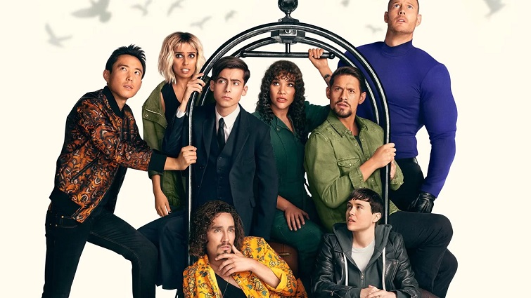 The Umbrella Academy cast. Courtesy of Netflix.