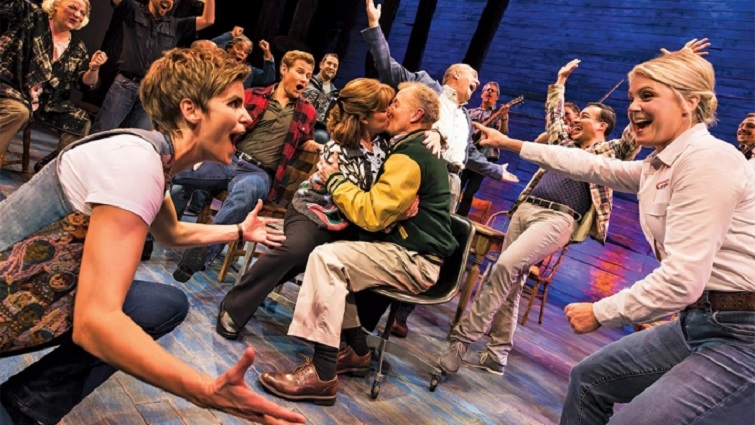 Cast of Come From Away. Courtesy of Schoenfeld Theatre