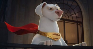 Krypto the Superdog in DC's League of Super-Pets. Courtesy of Warner Bros. Pictures